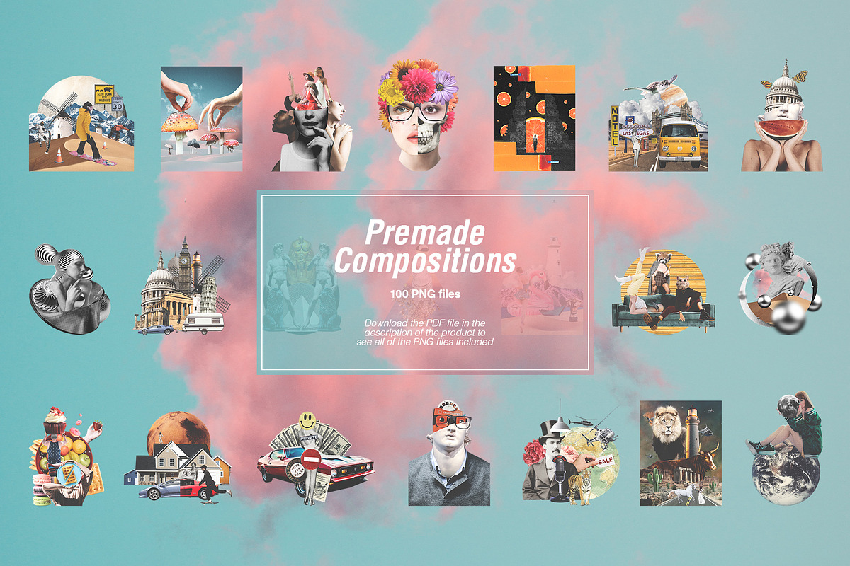 Collage Creator - 1400+ Cutouts, an Object Graphic by Graphicdome (Photo 43 of 47)