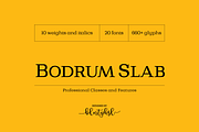 Bodrum Slab, a Slab Serif Font by BULENT YUKSEL (Thumbnail 1 of 12)
