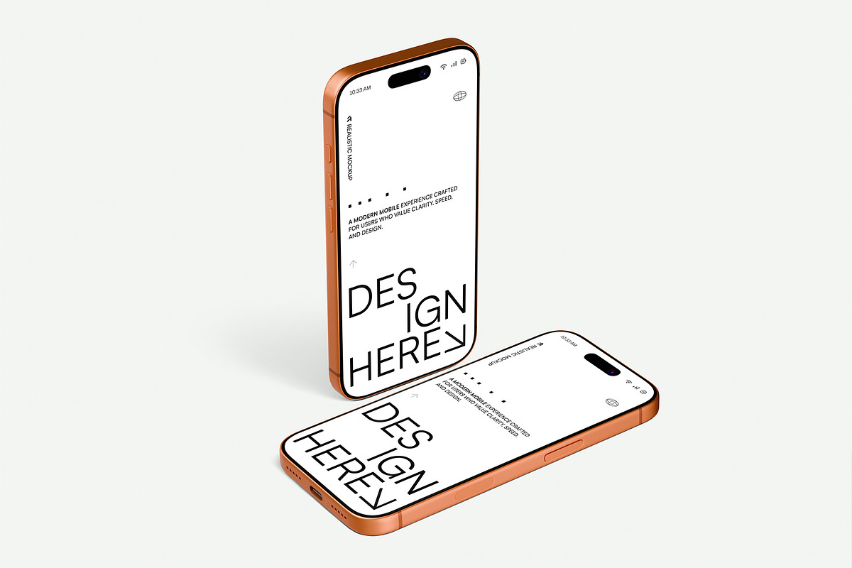 iPhone Screen Device Mockup Bundle, an iPhone Mockup by graphypix (Photo 9 of 14)
