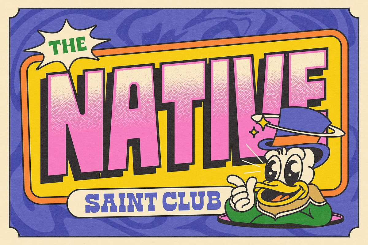 Magic Munchs - Psychedelic Font, a Sans Serif Font by The Native Saint Club (Photo 11 of 12)