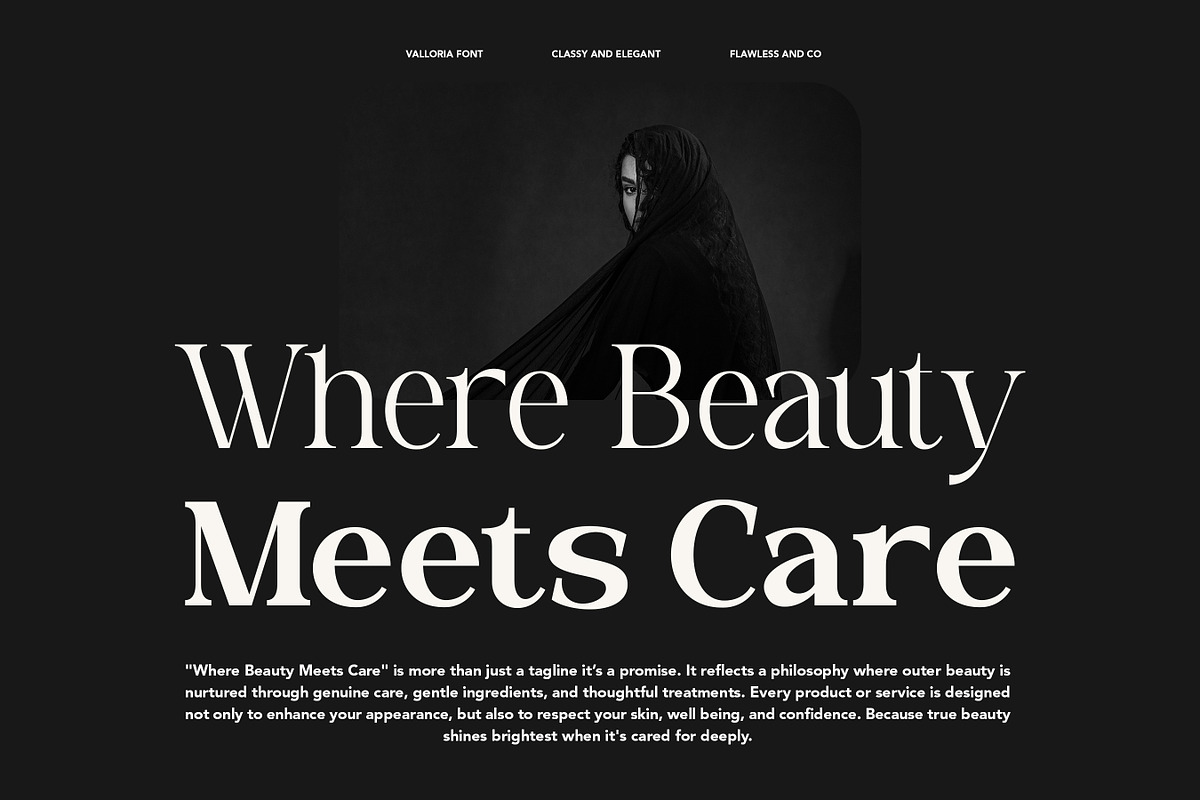 Valloria - Family Serif Font, a Serif Font by Flawless And Co (Photo 7 of 10)