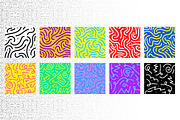 20 Squiggly Line Pattern Background, a Pattern Graphic by Pikgura (Thumbnail 2 of 4)