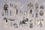 Enchanted Knight Archive Collage Kit, an Object Graphic by Lidberia (Thumbnail 4 of 12)