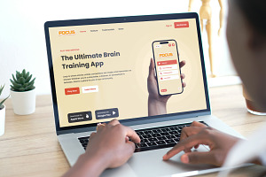 Focus - Brain Games Landing Page