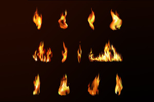 Fire Set, an Object Graphic by Elena Lux
