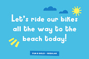 Fun & Bold handwritten font, a Sans Serif Font by Carole Chevalier (Thumbnail 2 of 4)