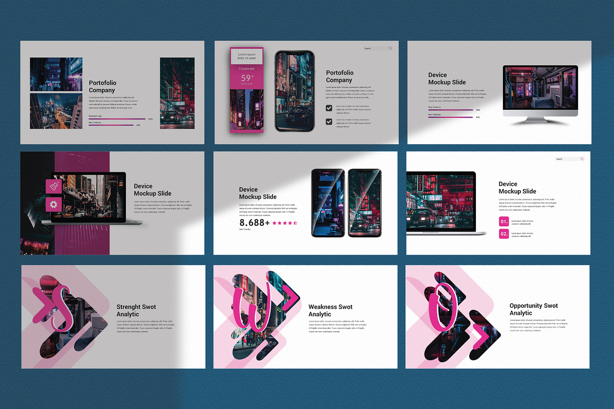 Night Dark Powerpoint Template, a Presentation Template by Spesifikstd