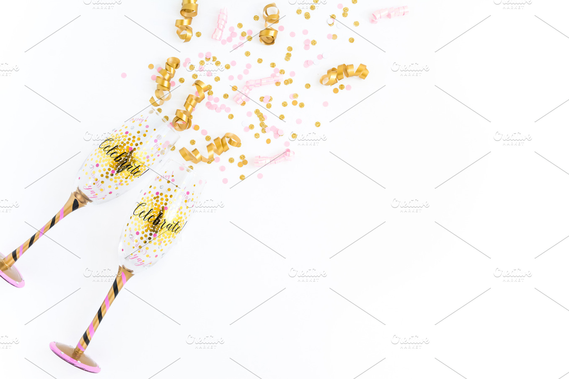 Party and confetti stock photography stock photo containing confetti styled, a Food & Drink Photo by CarmenCreativeStudio