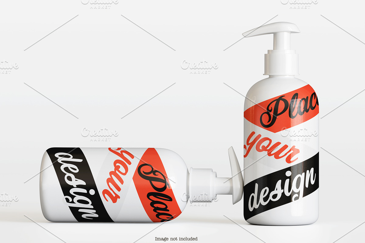 Cosmetic pump mockup bundles, a Cups & Container Mockup by Ambo Ampeng (Photo 19 of 32)