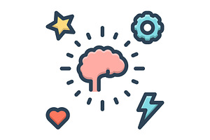 Behavioral observable color icon, a Duotone Icon by Creative priyanka