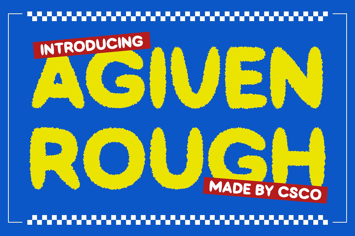 Agiven Rough, a Sans Serif Font by Craft Supply Co. (Photo 1 of 8)