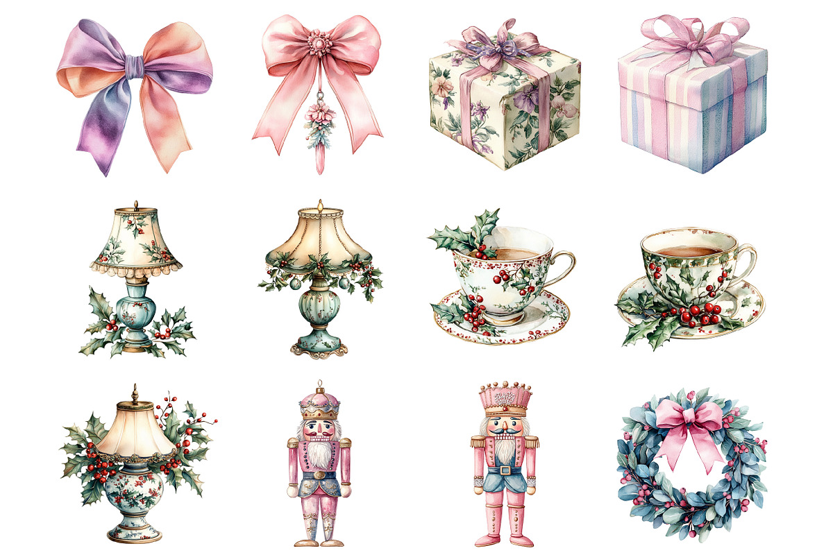 Grand Millennial Christmas, an Illustration by Design Market (Photo 2 of 4)