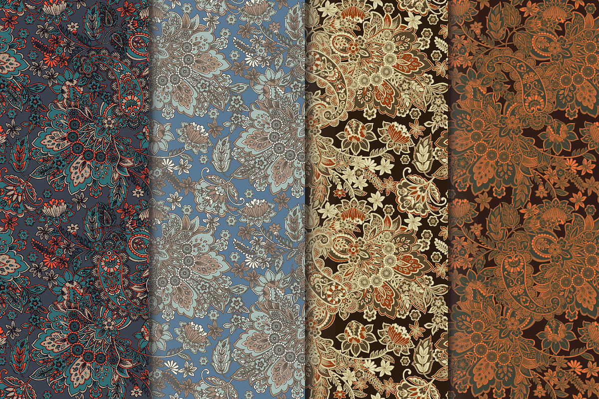 Paisley seamless fabric pattern, a Pattern Graphic by antalogiya (Photo 1 of 5)