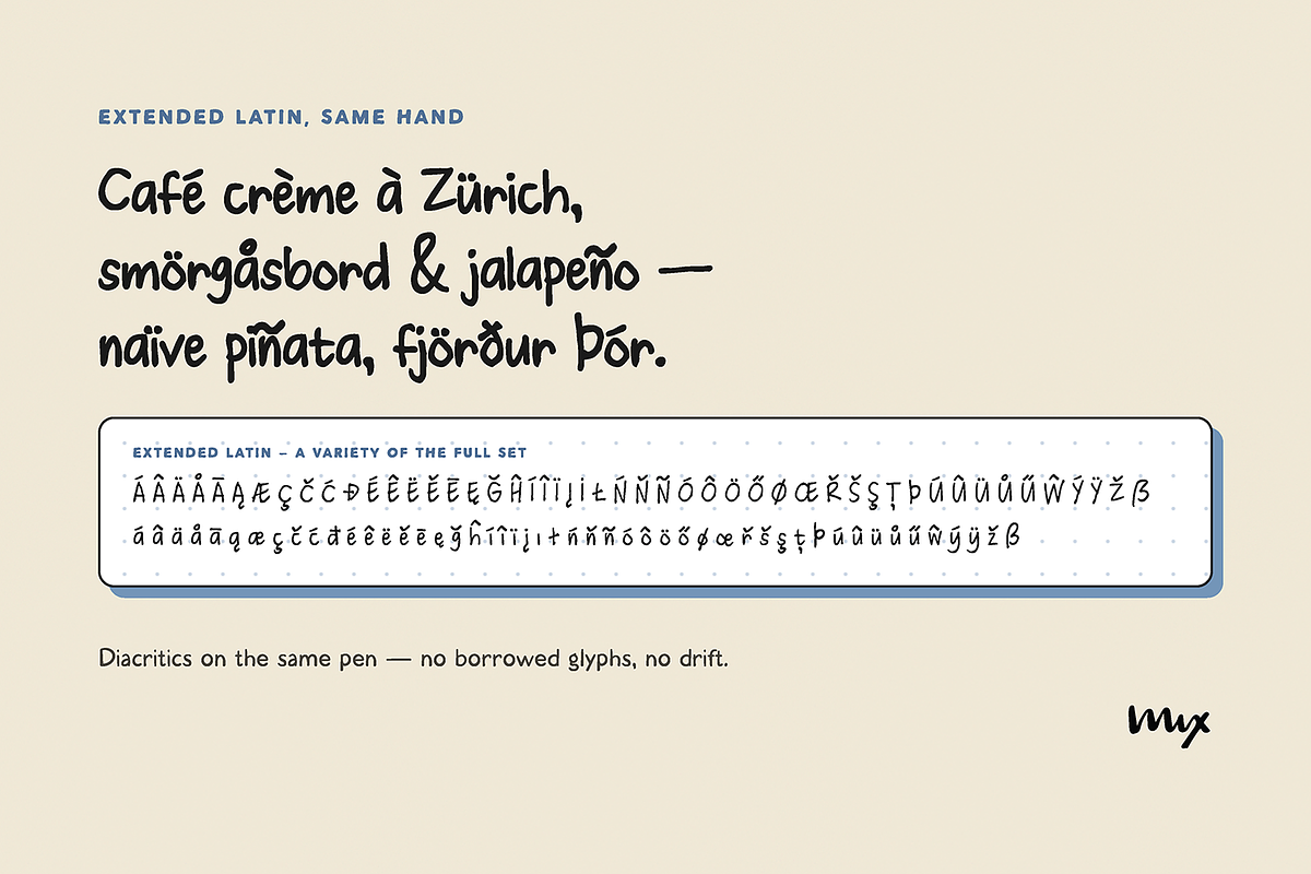 Mix Penny Press - Neat Handwriting, a Handwritten Font by Mix Fonts (Photo 8 of 10)