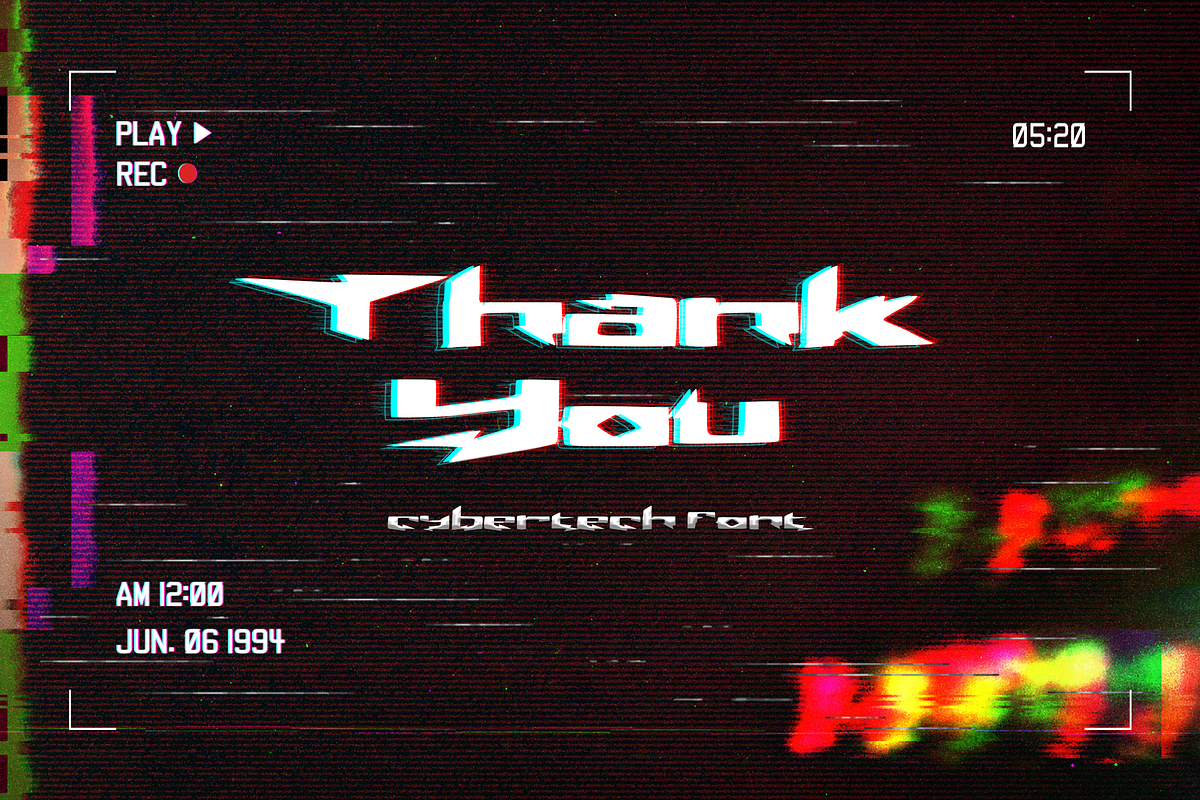 Thunder Electric Display Font, a Handwritten Font by Haws.std (Photo 6 of 6)