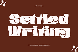 Settled Writing - Bold Retro Font