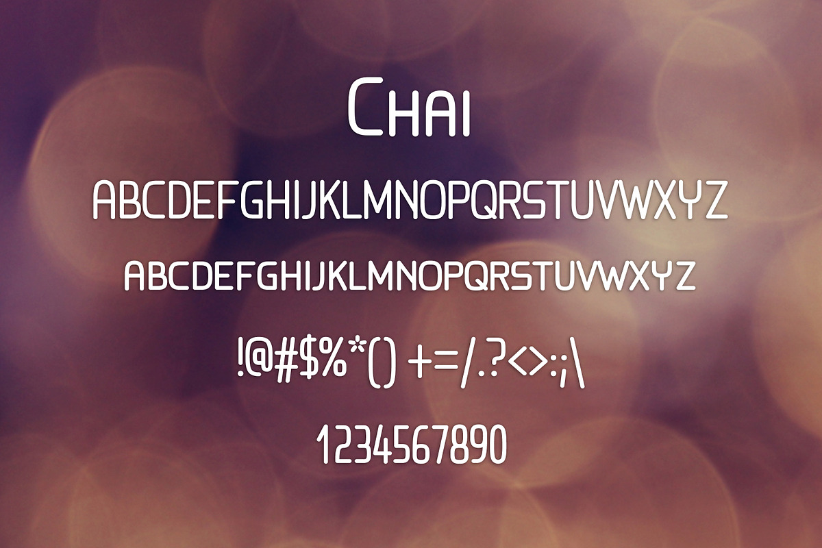 CHAI font preview 2