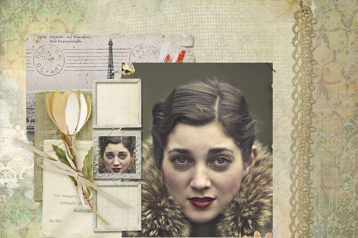 Vintage Damask Scrapbook Backgrounds, a Texture Graphic by Posh Papers & Patterns (Photo 4 of 5)