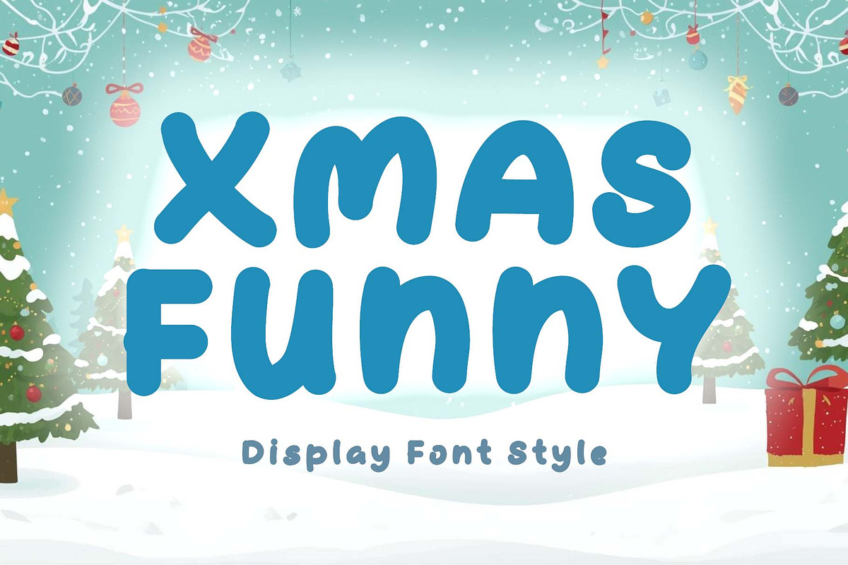 Xmas Funny, a Blackletter Font by Yoga Letter (Photo 1 of 5)