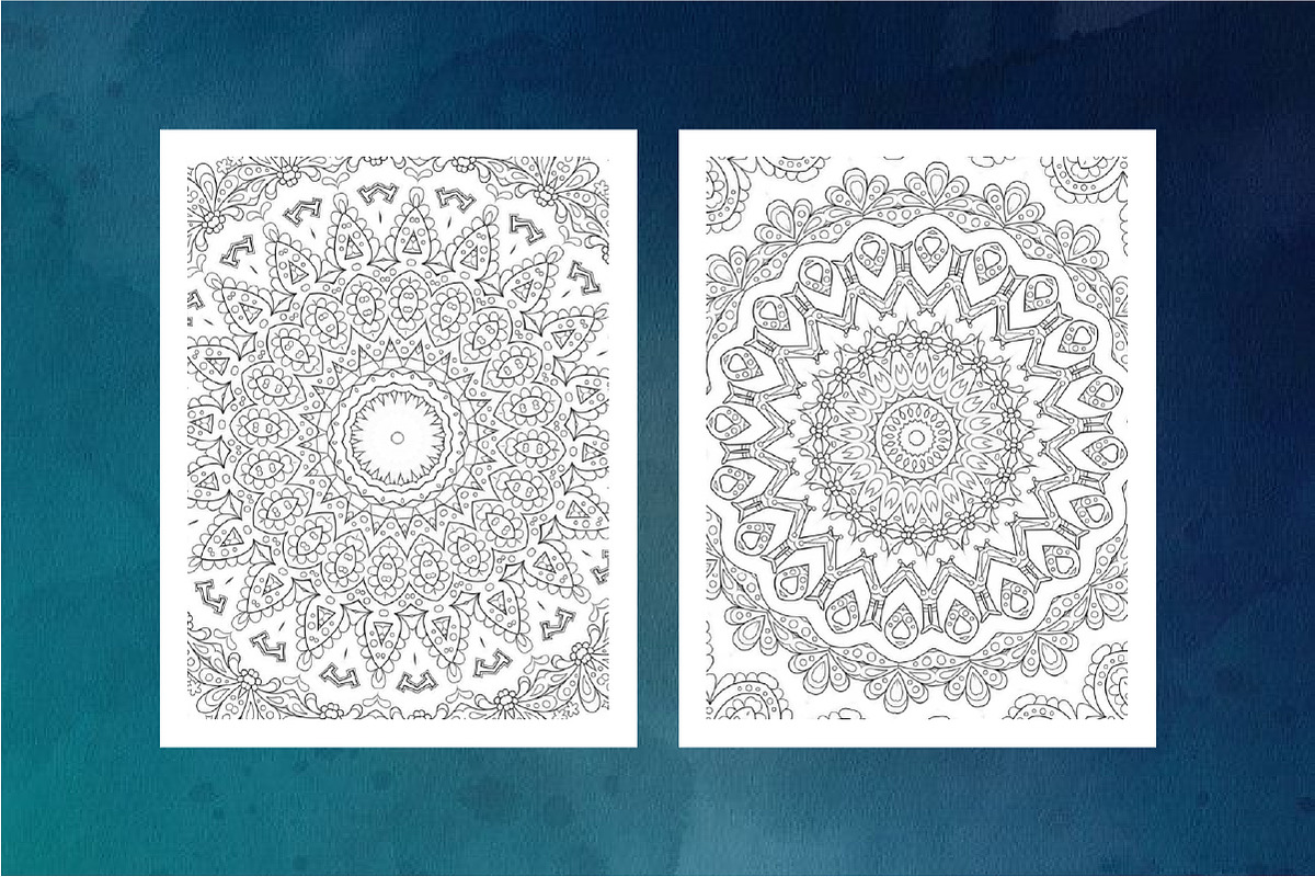 500 UNIQUE MANDALA COLORING PAGES, a Decorative Illustration by ElimesherStudio (Photo 9 of 11)
