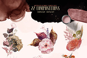 Watercolor Autumn Flowers & Leaves, a Decorative Illustration by Damian Roh (Thumbnail 5 of 16)