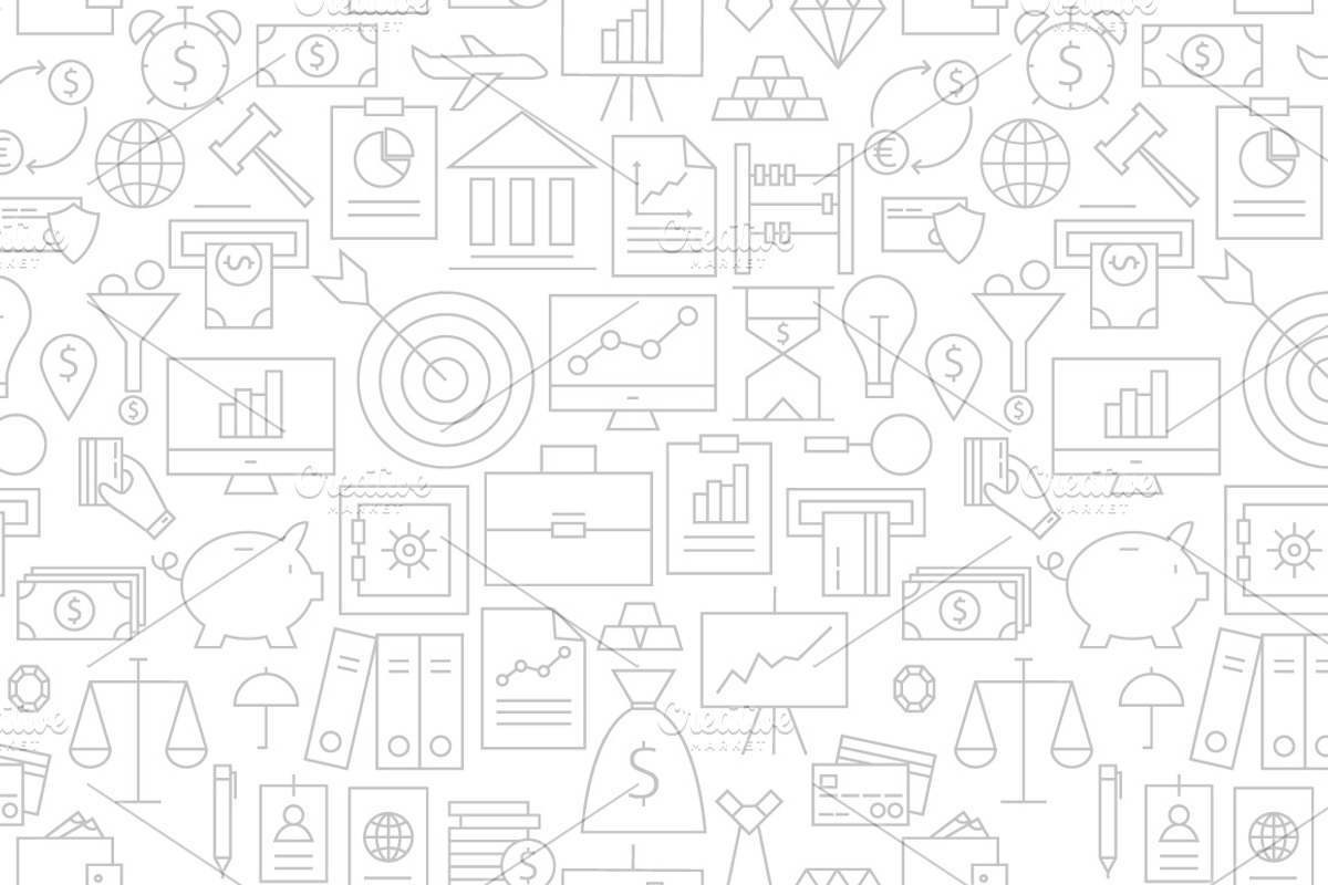 Business Finance Bank Line Patterns, a Pattern Graphic by Anna_leni (Photo 4 of 7)
