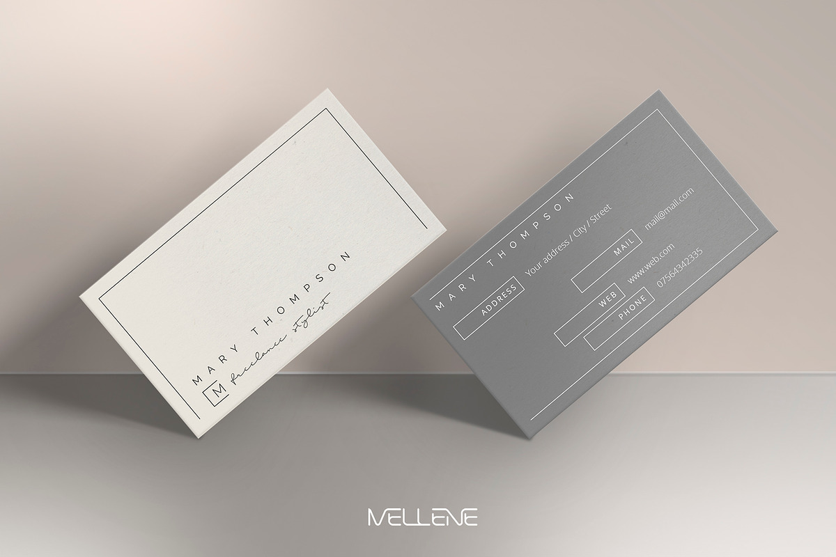 Business Card template for Photoshop, a Business Card Template by Mellene Templates (Photo 2 of 2)