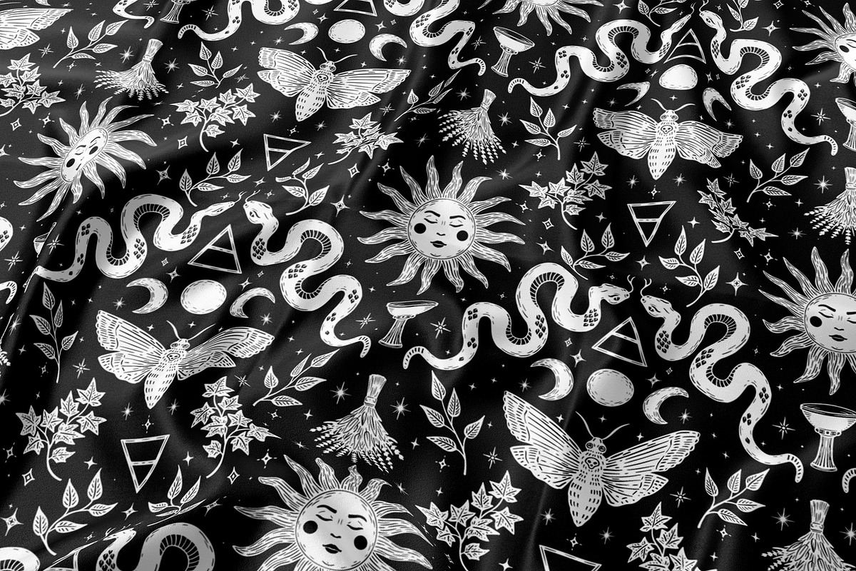 Magical seamless pattern., a Pattern Graphic by ARTVracovska (Photo 3 of 9)