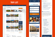 Travel Website Template - PSD & XD, a Websites & App Template by Better Be a Designer (Thumbnail 4 of 13)