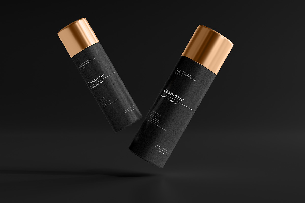 Dark Cosmetic Branding Mockups, a Cups & Container Mockup by pmvch (Photo 19 of 86)