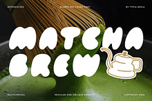 Matcha Brew - Blurry Bubble Font