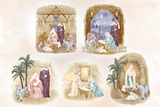 Christmas Holy Night Nativity Scene, an Illustration by PawGraphic (Thumbnail 5 of 10)