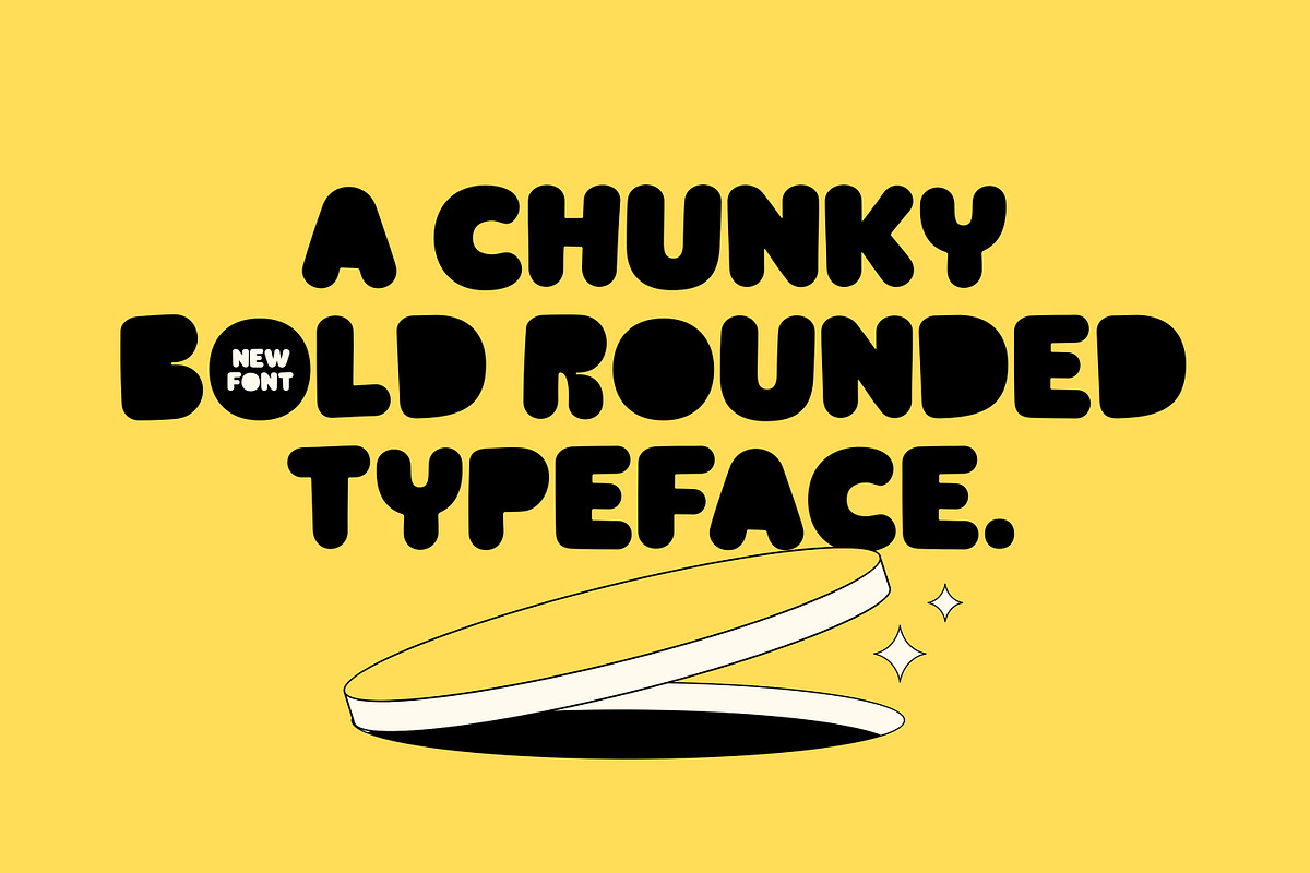 Caphole - Chunky Bold Font, a Sans Serif Font by Graptail (Photo 2 of 15)