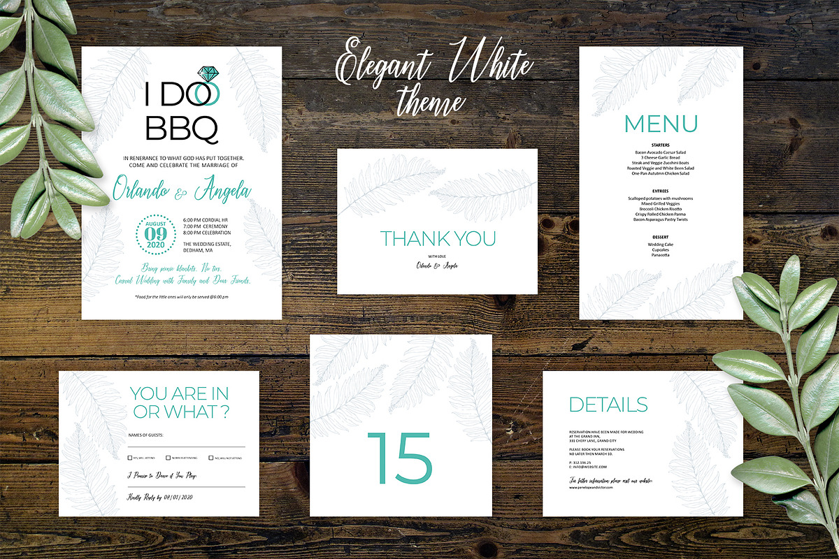 I Do BBQ Wedding Suite, an Invitation Template by HannaSymo (Photo 7 of 8)