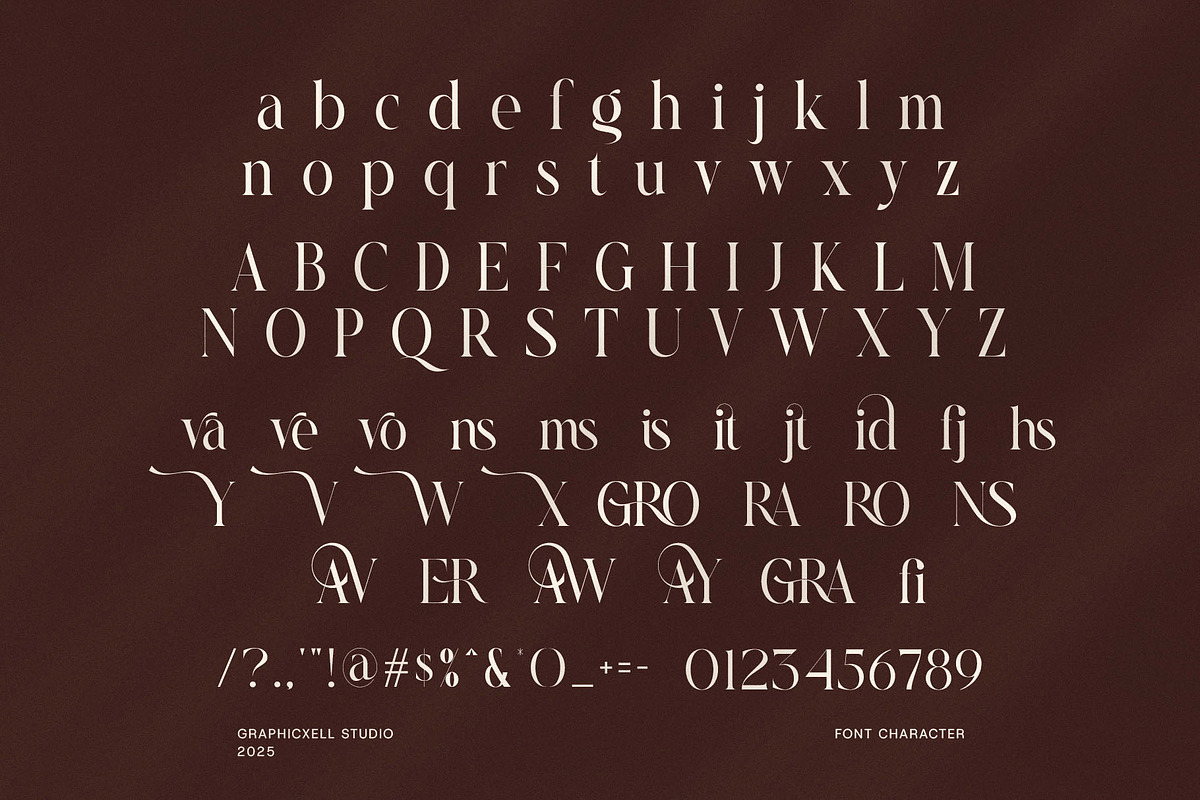 Glitns Elegant Serif Font, a Serif Font by Graphicxell (Photo 7 of 8)