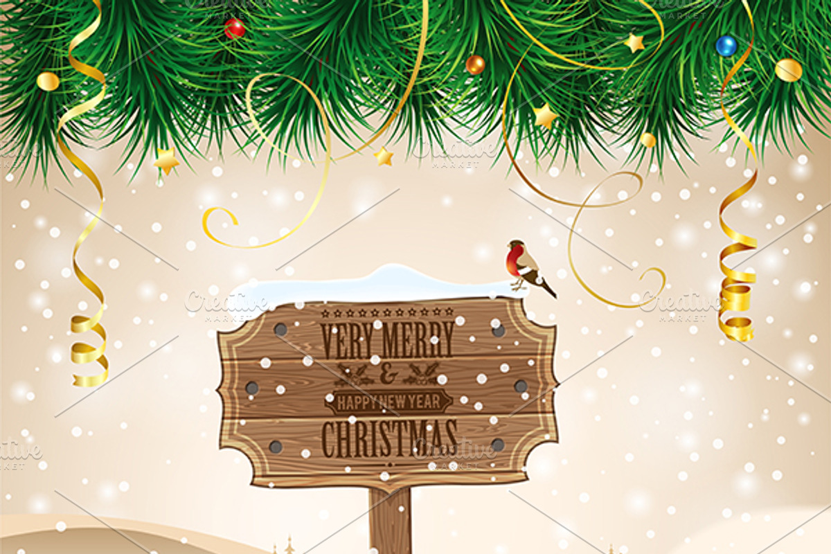 Christmas Posters, a Texture Illustration by TAlex (Photo 2 of 6)