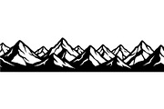 Mountain Range Silhouette, an Object Graphic by Designer_Momina (Thumbnail 12 of 20)