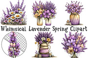 Whimsical Lavender Spring Clipart, an Illustration by OK Design (Thumbnail 2 of 6)