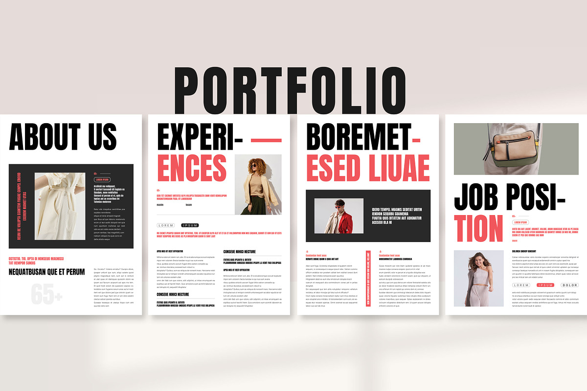 Resume Portfolio Brochure Template, a Magazine Template by PrintIdea (Photo 5 of 5)
