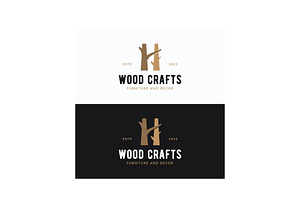 Retro vintage wood Logo design., a Branding & Logo Template by LOGOCREATIVE