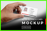 Business Card Mockup, a Business Card Template by resumetemplathttps://d3es (Thumbnail 1 of 12)
