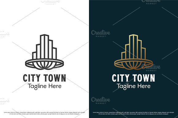 City town logo design template preview 2