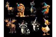 20 Whimsical Quirky Pets Clipart Set, an Animal Illustration by Art Paradise Studios (Thumbnail 7 of 8)