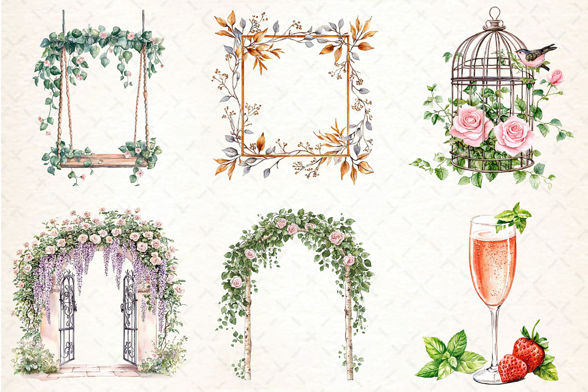 Garden Party Collection, an Illustration by DreamCafeArt (Photo 2 of 8)