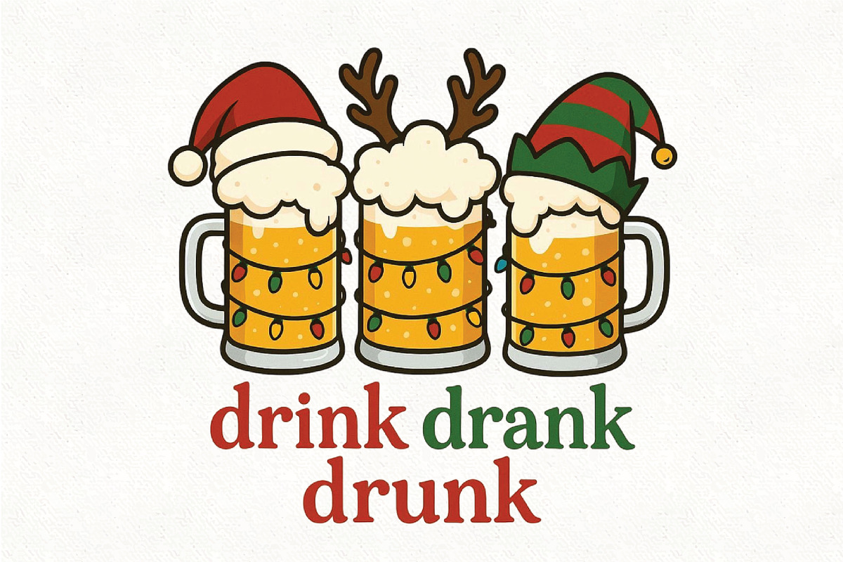 Christmas Beer Mug Sublimation, an Illustration by CraftArtStudio (Photo 1 of 4)