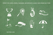 Golf Icon Set, a Sport Illustration by Veyla (Thumbnail 3 of 9)