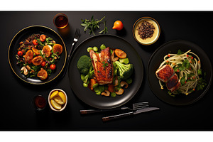 cutlery dinner food background ai, a Food & Drink Photo by pikepicture