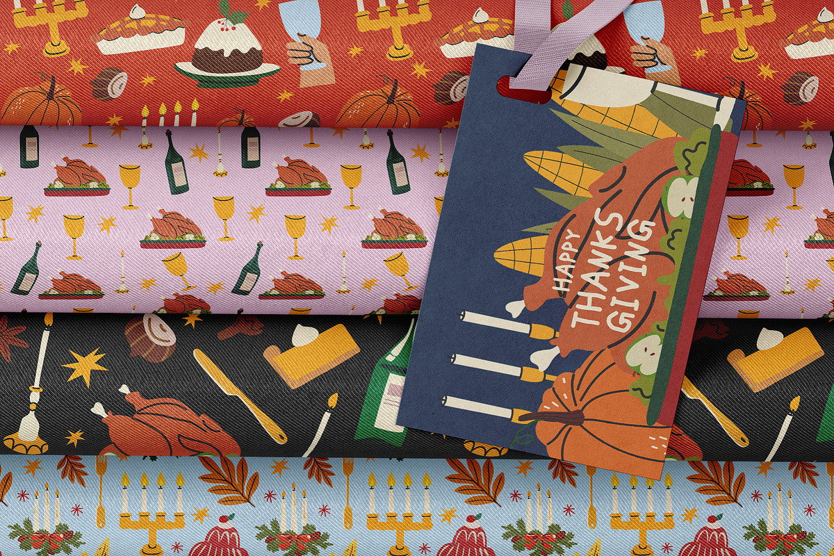 Thanksgiving illustration bundle, a Food Illustration by Luamor (Photo 6 of 9)