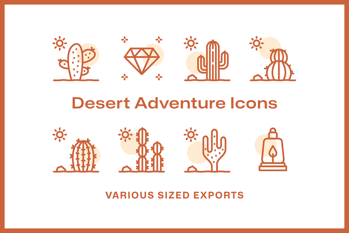 36 Desert Adventure Icons, an Icon by Furnace (Photo 4 of 5)
