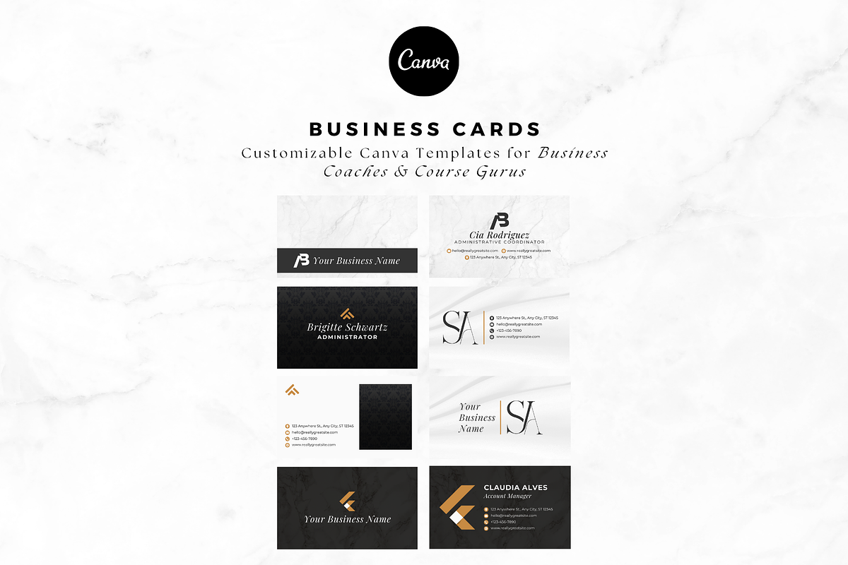 Minimalist Business Card Canva, a Business Card Template by The Blog Creative (Photo 4 of 6)